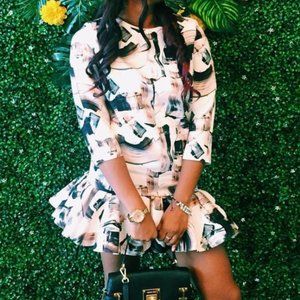 Abstract Cocktail Dress